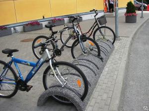 Велопарковка бетонная Трио Дуга